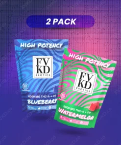 2-Pack FVKD HIGH POTENCY THC-P+D8+D9 GUMMIES 6000MG