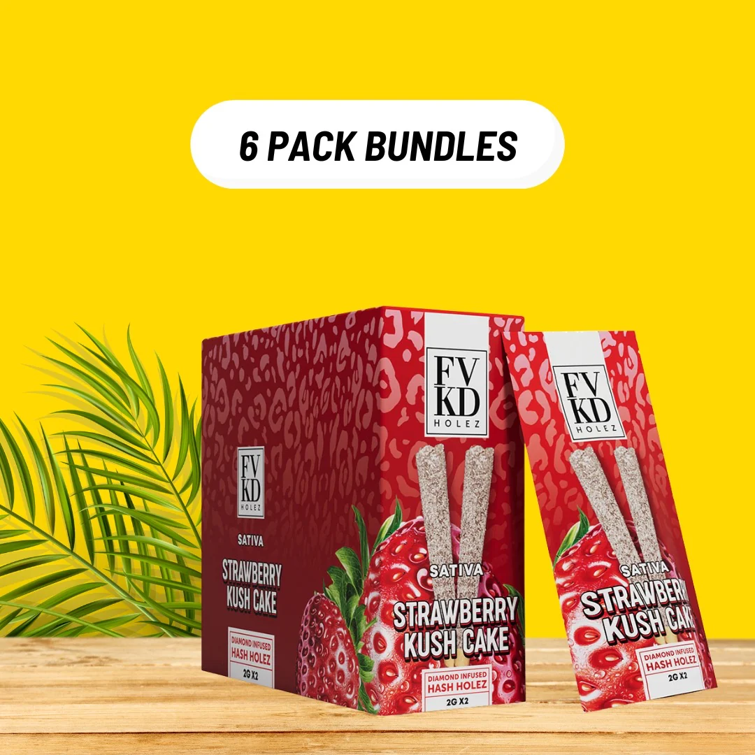6-PACK FVKD DIAMOND INFUSED HASH HOLE PREROLLS 2G