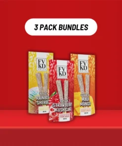 3-PACK FVKD DIAMOND INFUSED HASH HOLE PREROLLS 2G