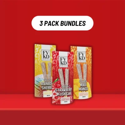 3-PACK FVKD DIAMOND INFUSED HASH HOLE PREROLLS 2G