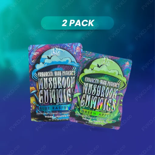 2-PACK FVKD SHRM ENHANCED HIGH POTENCY MUSHROOM GUMMIES